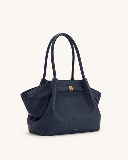 Bolsa Tote Média Hana - Azul-marinho