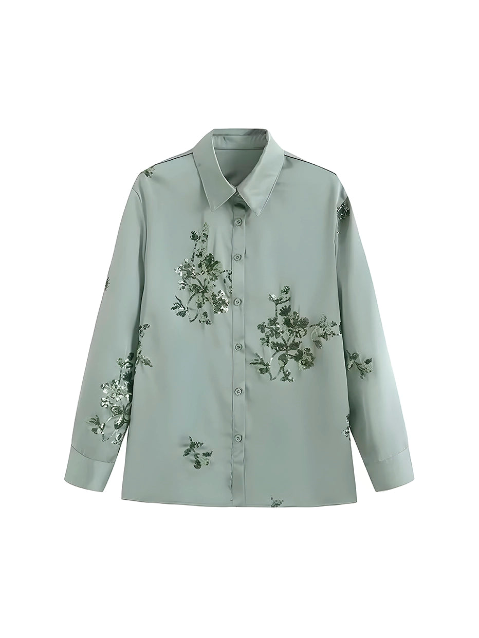 Conjunto Eliza - Estampado com Flores - com Botões (Leve e Soltinho para o Verão)