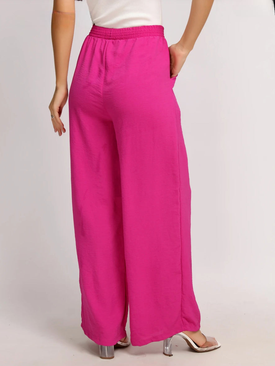 Calça Pantalona Viscolinho Elegante Confortável Miranini