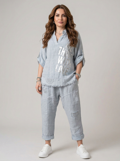 Conjunto Feminino Casual Estampado – Queridinho das Famosas (CONFORT V2)