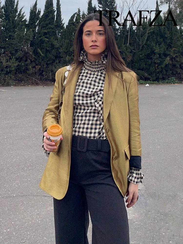 Blazer Valentin - Dourado com Botões para Festa