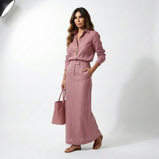 Conjunto Amelia – Blusa + Falda | El favorito de las famosas europeas (MaxConfort)