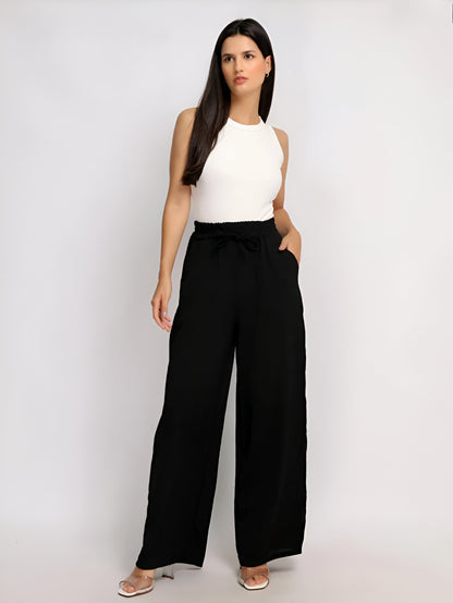 Calça Pantalona Viscolinho Elegante Confortável Miranini