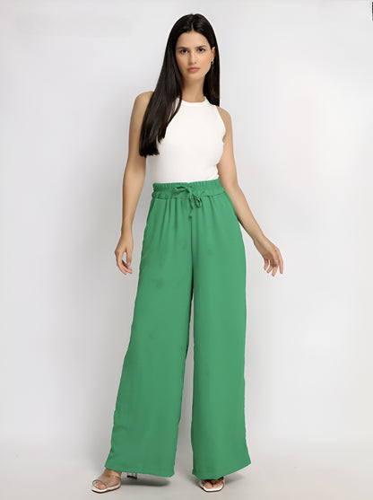Calça Pantalona Viscolinho Elegante Confortável Miranini