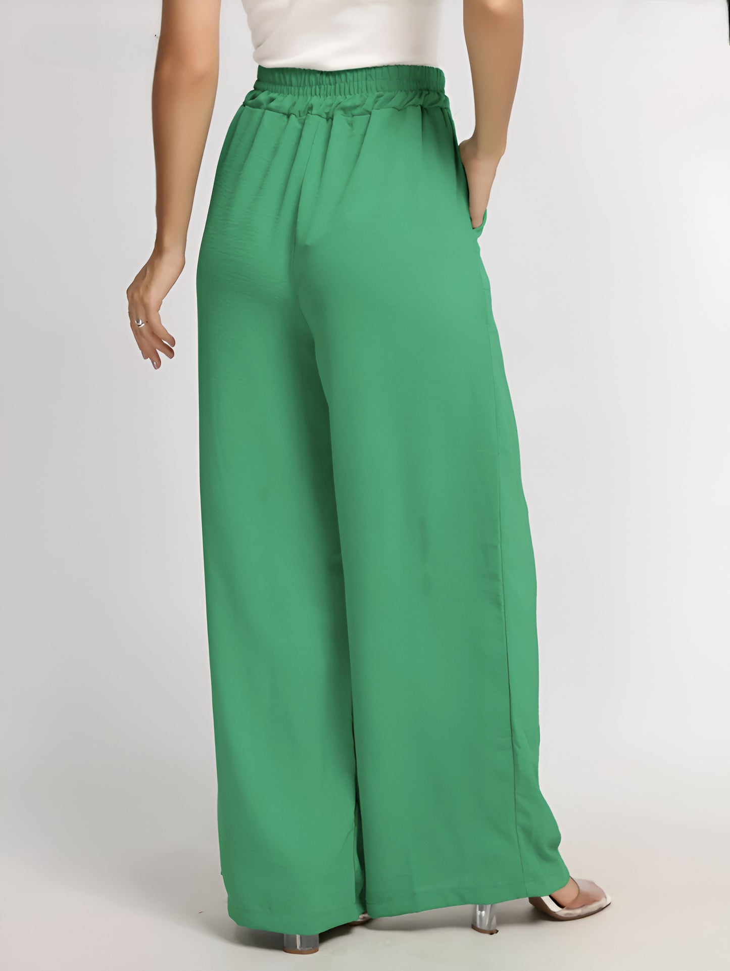 Calça Pantalona Viscolinho Elegante Confortável Miranini